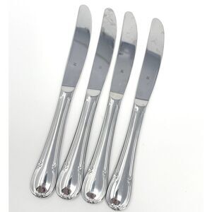 Wmf Cromargan Dorset Barock Glossy Modern Hollow Dinner Knife 8.5” Set Of 4